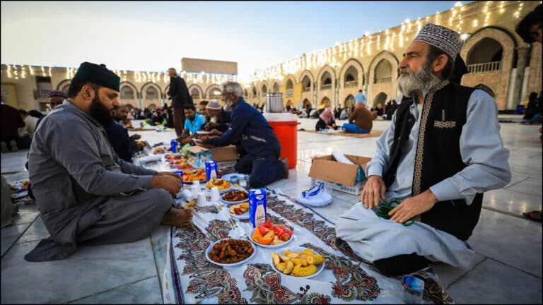 Muslims celebrating Ramadan festival in Sri Lanka